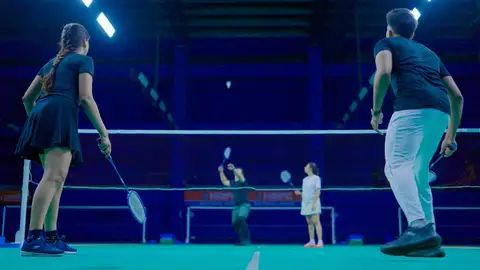 Play on 16 world-class courts across two halls, all with BWF-approved surfaces.