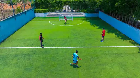 Dribble, pass, and score your way through one of the finest 5-a-side football facilities in the city.