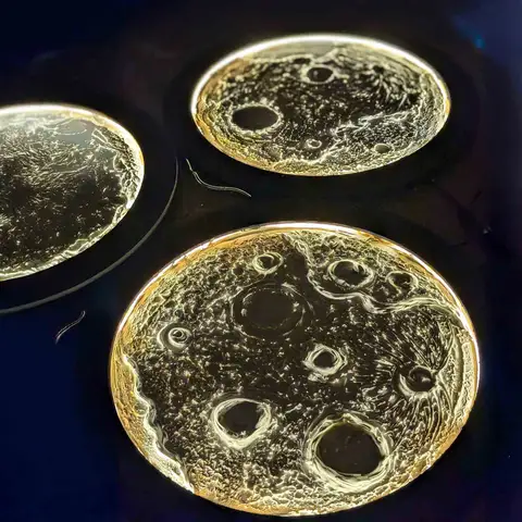 Craft your own glowing 16” moon lamp to take home.\n