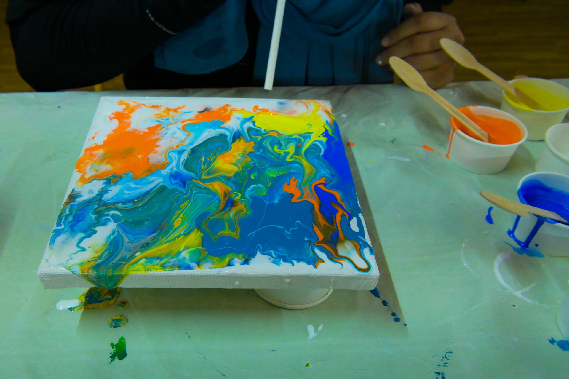 Feel the Flow and Pour Your Heart Out with This Fluid Art Experience